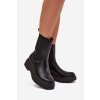 Dámské botky chelsea na platformě a plochém podpatku černé Ravessa (Veľkosť 36)