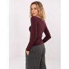 Dámska blúzka s dlhým rukávom bordová IT-BZ-21817.07P (Farba Bordová, Veľkosť ONE SIZE)