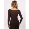 Dámska blúzka s dlhým rukávom hnedá IT-BZ-21817.07P (Farba Hnedá, Veľkosť ONE SIZE)