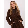 Dámsky kabát farba hnedá kód IT-PL-97035.08P : na temu obdobie Jeseň / zima (Farba Hnedá, Veľkosť ONE SIZE)