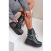Kožené Botky Workery Na Platformě A Klínu Maciejka 06676-09 Zelené (Veľkosť 36)