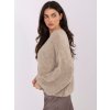 Dámsky sveter farba Béžová kód MI-SW-1610.18 (Farba Béžová, Veľkosť ONE SIZE)