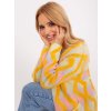 Dámsky sveter farba Žltá kód AT-SW-234701.34 (Farba Žltá, Veľkosť ONE SIZE)