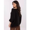 Dámsky sveter farba Čierna kód IT-SW-7703.70 (Farba Čierna, Veľkosť ONE SIZE)