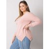 Dámska blúzka plus size tmavo-zelená RV-BZ-7157.87P (Farba Tmavá-khaki, Veľkosť ONE SIZE)