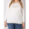 Dámska blúzka plus size tmavo-zelená RV-BZ-7157.87P (Farba Okrová, Veľkosť ONE SIZE)