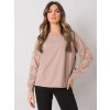 Dámska blúzka s čipkou okrová RV-BZ-7342.03 (Farba Tmavo-béžová, Veľkosť S/M)