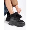 Čierne dámske snehule na platforme Seastar kod CCC -1- BL537P-B (Veľkosť 36)