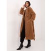 Dámsky kabát farba hnedá camel kód IT-PL-97150.26 : na temu obdobie Jeseň / zima (Farba Hnedá camel, Veľkosť ONE SIZE)