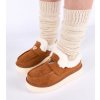 Hnedé mokasíny zateplené kožušinkou Loafy 6690 CAMEL 38 - GM (Veľkosť 38)