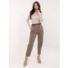 Dámske Nohavice farba Tmavo-béžová kód IT-SP-FL9767.81 (Farba Tmavo-béžová, Veľkosť M)