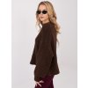 Dámsky sveter farba Tmavo-hnedá kód CH-SW-72610.62 (Farba Tmavo-hnedá, Veľkosť ONE SIZE)