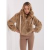 Dámska Bunda farba Béžová kód IF-KR-G230111.97P (Farba Béžová, Veľkosť ONE SIZE)