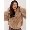 Dámska Bunda farba Béžová kód IF-KR-G230111.97P (Farba Béžová, Veľkosť ONE SIZE)