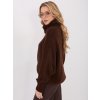 Dámsky sveter farba Tmavo-hnedá kód IN-SW-3176.26 (Farba Tmavo-hnedá, Veľkosť ONE SIZE)