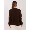 Dámsky sveter farba Hnedá kód MI-SW-WM295.15 (Farba Hnedá, Veľkosť ONE SIZE)