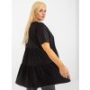 Dámska blúzka plus size čierna RV-BZ-7923-1.34P (Farba Čierna, Veľkosť ONE SIZE)