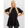 Dámska blúzka plus size čierna RV-BZ-7923-1.34P (Farba Čierna, Veľkosť ONE SIZE)