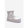 Dámske snehule na masívnou platforme strieborné fionia / VL226P SILVERY (Veľkosť 37)