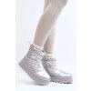 Dámske snehule na masívnou platforme strieborné fionia / VL226P SILVERY (Veľkosť 37)