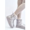 Dámske snehule na masívnou platforme strieborné fionia / VL226P SILVERY (Veľkosť 37)