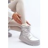 Dámske snehule na masívnou platforme strieborné fionia / VL226P SILVERY (Veľkosť 37)