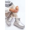 Dámske snehule na masívnou platforme strieborné fionia / VL226P SILVERY (Veľkosť 37)