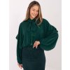 Dámske Košeľa farba Tmavo-zelená kód IT-KS-29002.69 (Farba Tmavo-zelená, Veľkosť ONE SIZE)