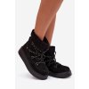 Dámske snehule na platforme so šnúrovaním čierne roselya / WSB255308-1 BLK (Veľkosť 37)
