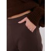 Dámske Nohavice farba Tmavo-hnedá kód IT-SP-FL9877.64 (Farba Tmavo-hnedá, Veľkosť S/M)