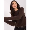 Dámsky sveter farba Hnedá kód MO-SW-1015.78 (Farba Hnedá, Veľkosť ONE SIZE)