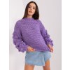 Dámsky sveter farba Fialová kód AT-SW-2382.97P (Farba Fialová, Veľkosť ONE SIZE)