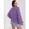 Dámsky sveter farba Fialová kód AT-SW-2382.97P (Farba Fialová, Veľkosť ONE SIZE)