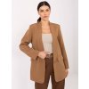 Dámske sako farba Hnedá camel kód DHJ-MA-18657-2.09 (Farba Hnedá camel, Veľkosť ONE SIZE)