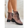 ZDobené Botky Worker Dámské Zateplené D&A MR880-017 Taupe (Veľkosť 36)