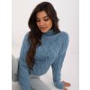 Dámsky sveter farba Modrá kód AT-SW-23445.00 (Farba Modrá, Veľkosť ONE SIZE)