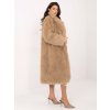 Dámsky kabát farba béžová kód IF-PL-G230132.98P : na temu obdobie Jeseň / zima (Farba Béžová, Veľkosť ONE SIZE)
