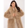 Dámsky kabát farba béžová kód IF-PL-G230132.98P : na temu obdobie Jeseň / zima (Farba Béžová, Veľkosť ONE SIZE)