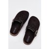 Dámské papuče Na Korkové Platformě Stříbrná Spona Big Star SS274736 Černé (Veľkosť 36)