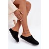Dámske papuče z eco semišu čierne kalvess / WCT255300-1 BLK (Veľkosť 37)