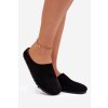 Dámske papuče z eco semišu čierne kalvess / WCT255300-1 BLK (Veľkosť 37)