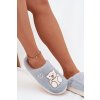 Fotrnné papuče s medvídkem modré noralie / WPW255168-0 BLUE (Veľkosť 36.5)