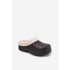 Penové Dámske papuče s vyhřívaným kožúškom čierne palvine / WEW255255-0 BLACK (Veľkosť 36.5)