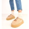 Dámske šľapky hnedé kód C3019 - GM C3019 Béžové 38 - GM (Veľkosť 38)