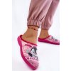 Ružové dámske modré papuče z textilu INBLU, kód produktu EC000081 (Veľkosť 36)