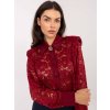 Dámske Košeľa farba Bordová kód IT-KS-21999.50 (Farba Bordová, Veľkosť ONE SIZE)