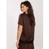 Dámska blúzka formálny štýl hnedá MI-BZ-3297.28 (Farba Hnedá, Veľkosť ONE SIZE)