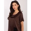 Dámska blúzka formálny štýl hnedá MI-BZ-3297.28 (Farba Hnedá, Veľkosť ONE SIZE)