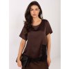 Dámska blúzka formálny štýl hnedá MI-BZ-3297.28 (Farba Hnedá, Veľkosť ONE SIZE)
