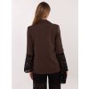 Dámske sako farba Tmavo-hnedá kód MI-MA-A2897.60 (Farba Tmavo-hnedá, Veľkosť ONE SIZE)